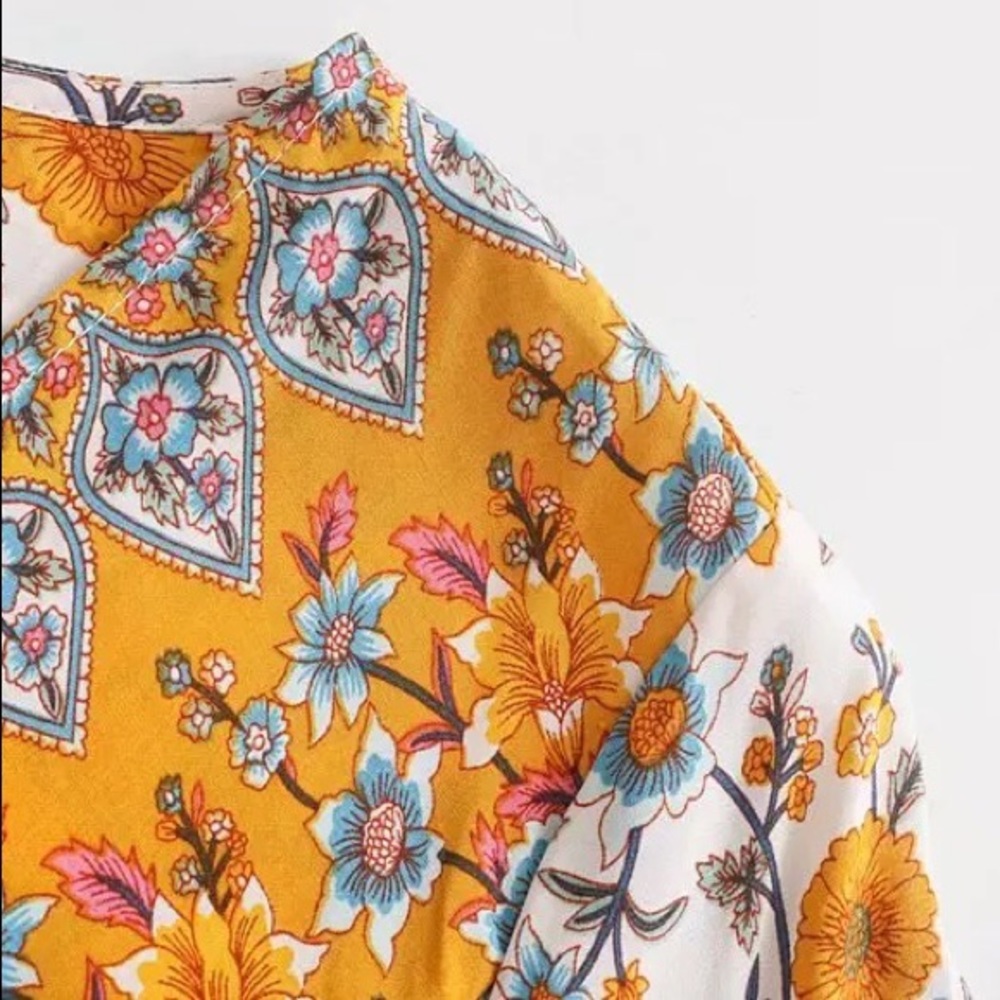 LAST ONE🎉Floral Shift Mini Dress - Picture 14 of 16